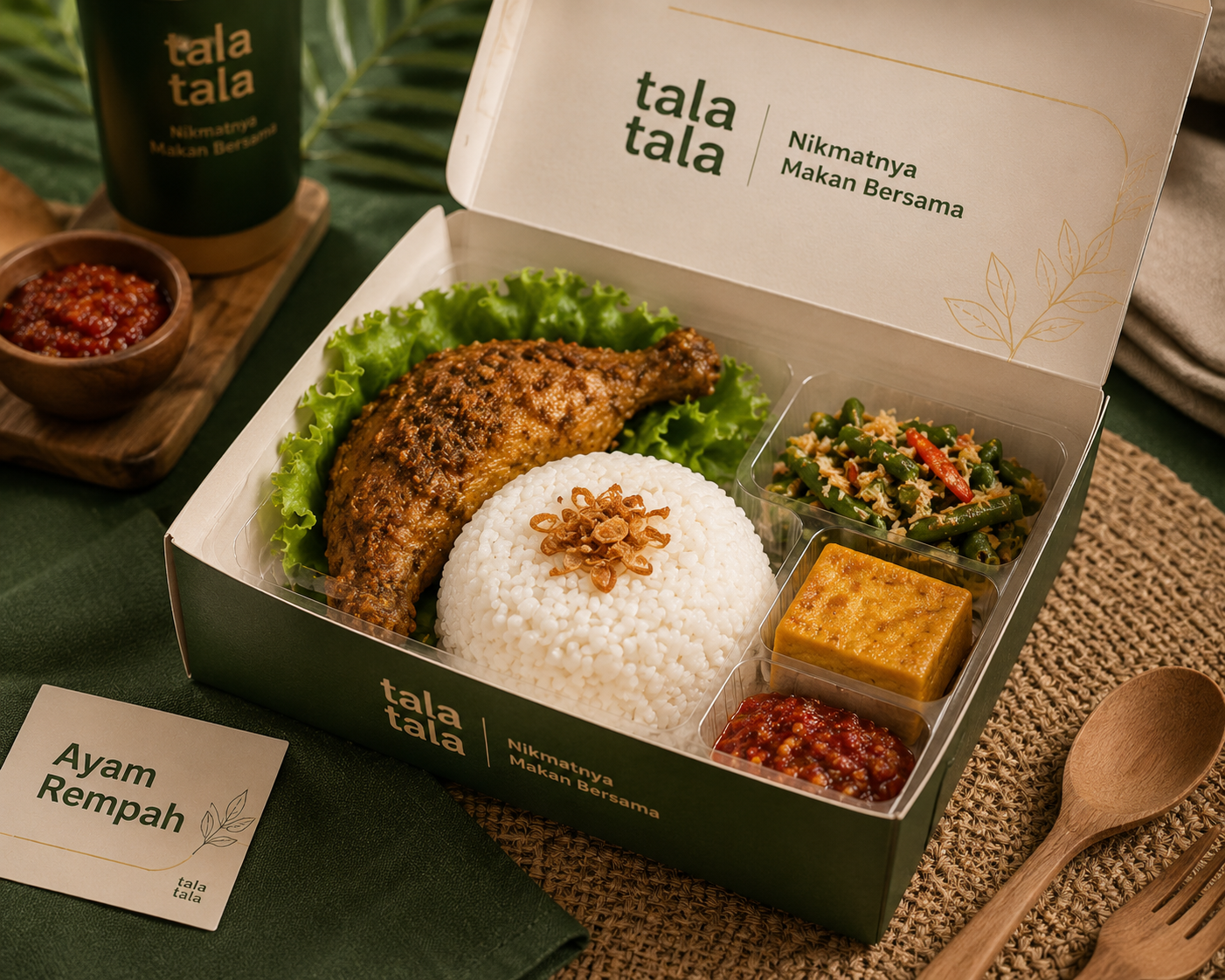 Nasi Kotak Ayam Rempah