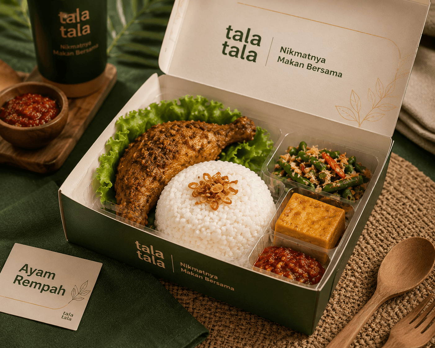 Nasi Kotak Ayam Rempah