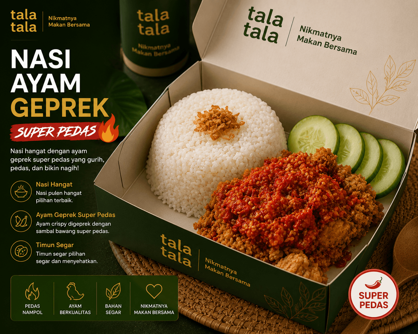 Bento Praktis Chicken Teriyaki