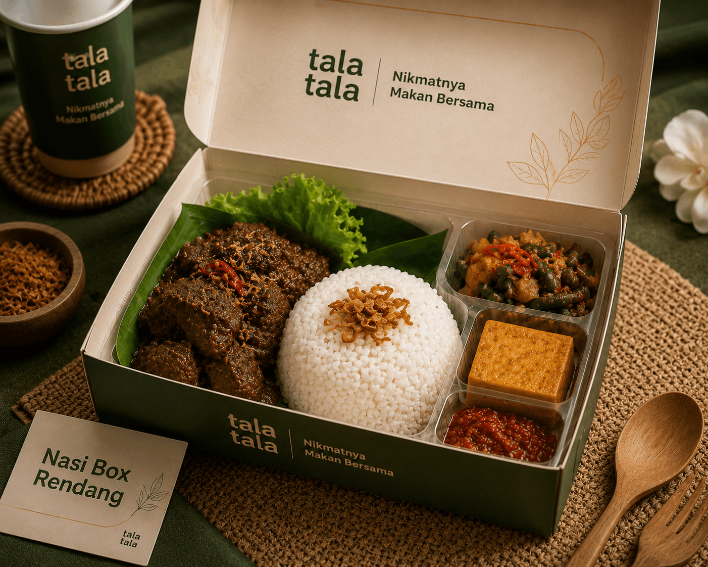 Nasi Box Rendang